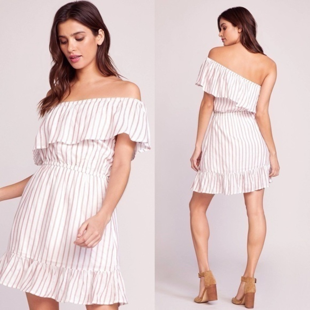 BB Dakota One Shoulder Sweet Tart Dress Ivory